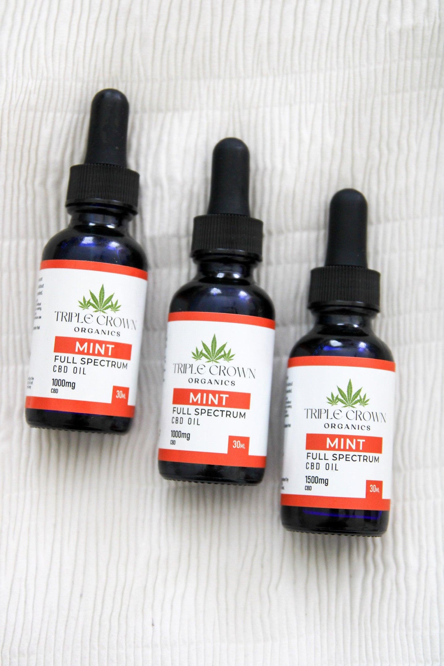 CBD Oil Tincture - Mint - Triple Crown Organics