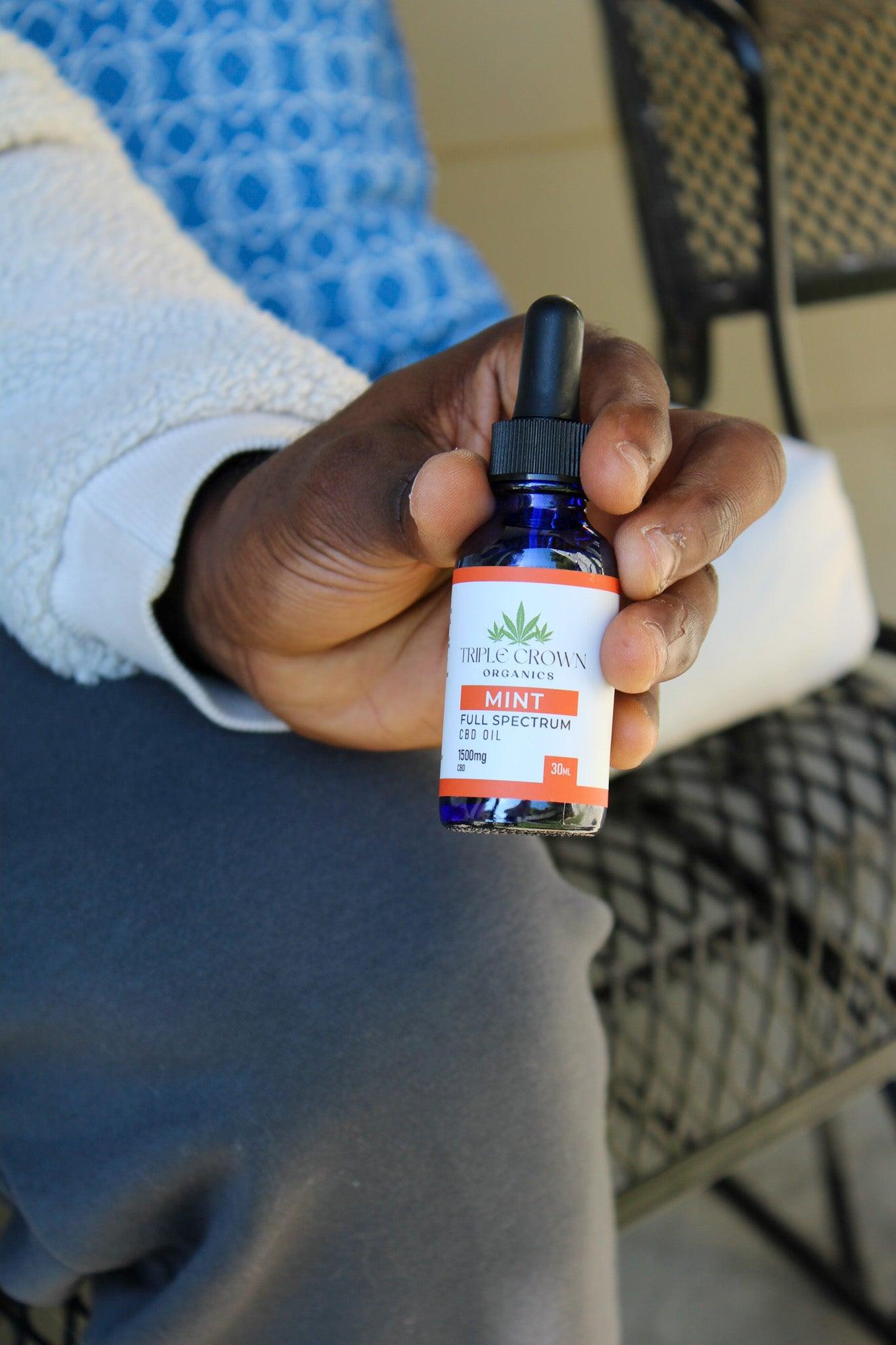 CBD Oil Tincture - Mint - Triple Crown Organics