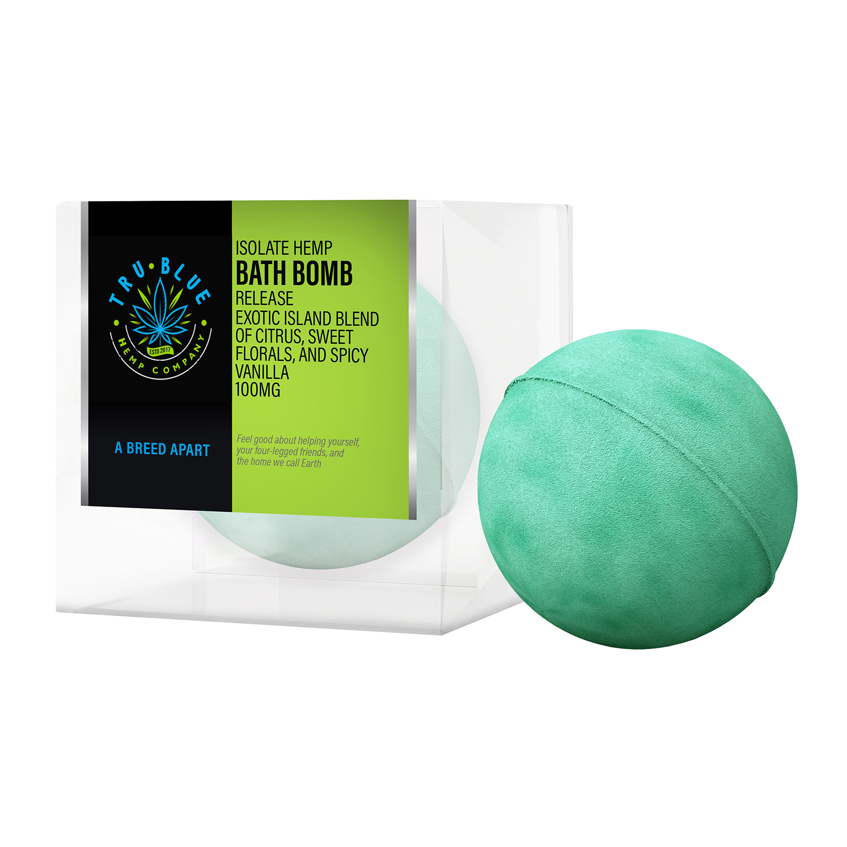 CBD Bath Bomb - Release - Island blend - Triple Crown Organics